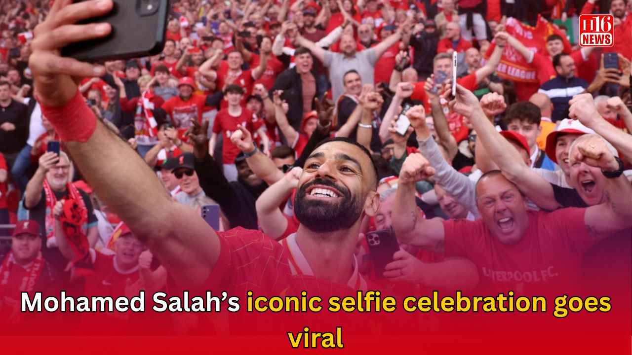 Mohamed Salah’s iconic selfie celebration goes viral